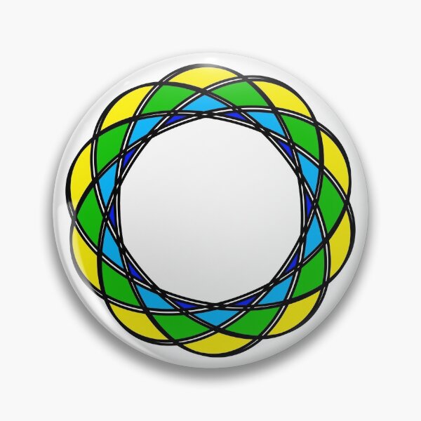 Item preview, Elliptical Spiral Pattern (Blue Green Yellow) designed and sold by AJ505.