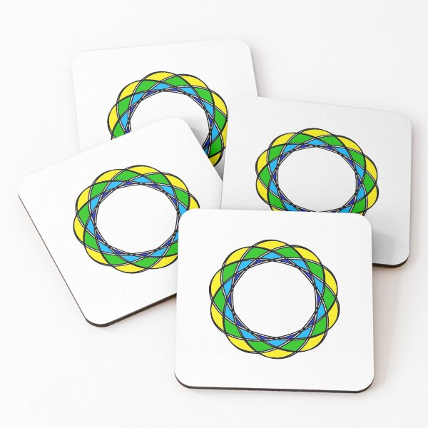 Item preview, Elliptical Spiral Pattern (Blue Green Yellow) designed and sold by AJ505.