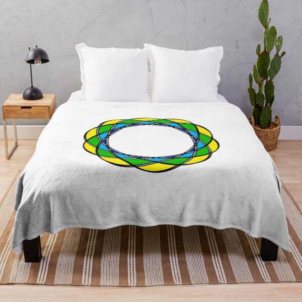 Item preview, Elliptical Spiral Pattern (Blue Green Yellow) designed and sold by AJ505.