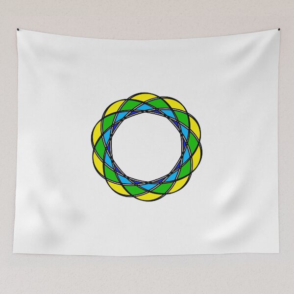 Item preview, Elliptical Spiral Pattern (Blue Green Yellow) designed and sold by AJ505.