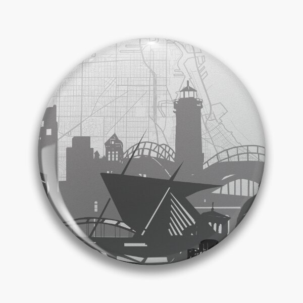 Item preview, milwaukee skyline designed and sold by BekimART2.