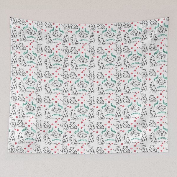 Item preview, Cats & Flowers designed and sold by Experiencia Lunar.
