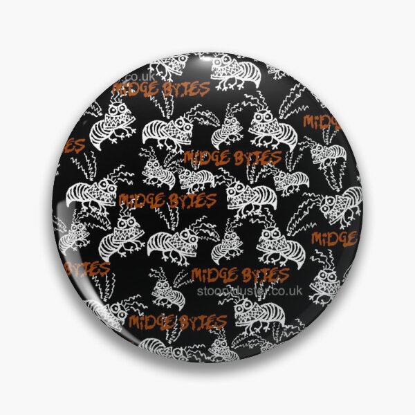 Midge Bytes Black Mask. Pin