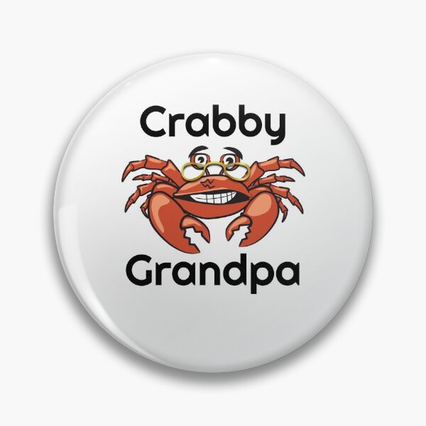 Item preview, Crabby Grandpa with eyeglasses designed and sold by RedTop Tees.