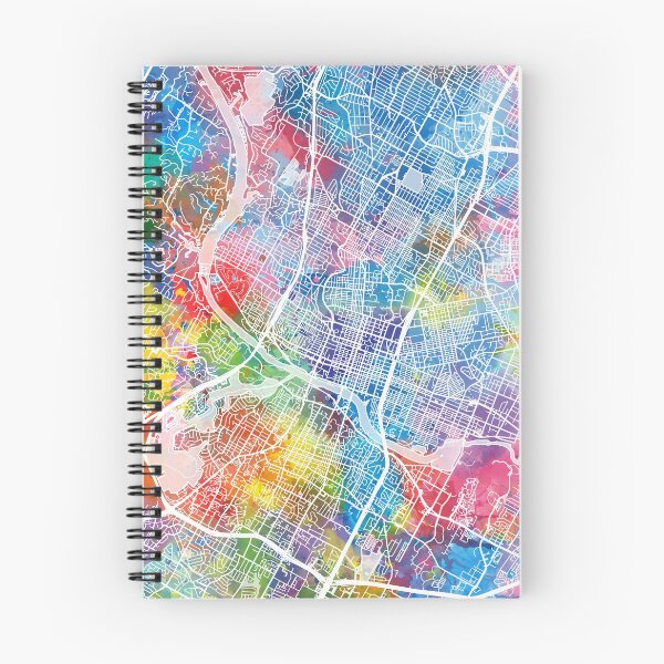 Item preview, austin map designed and sold by BekimART2.