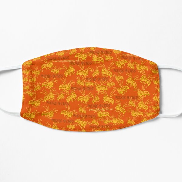 Midge Bytes Orange Mask. Flat Mask