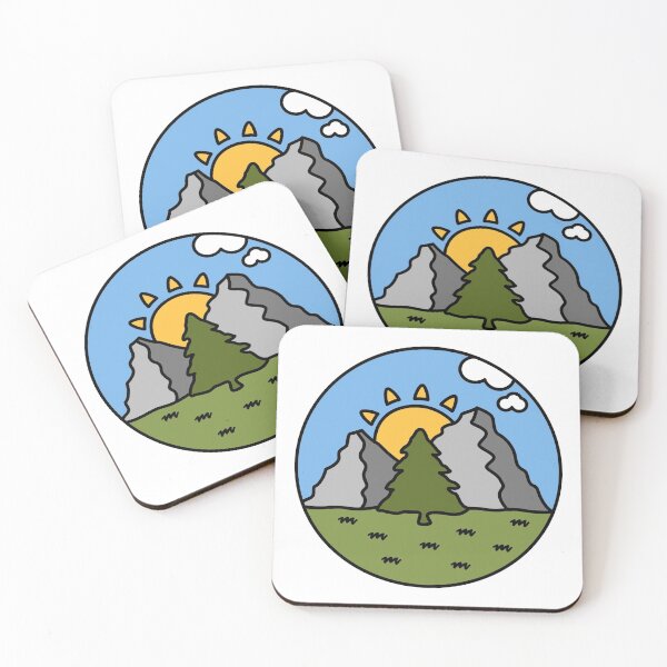 Item preview, Lonely Pine Tree & Sunny Mountain Range designed and sold by hadicazvysavaca.