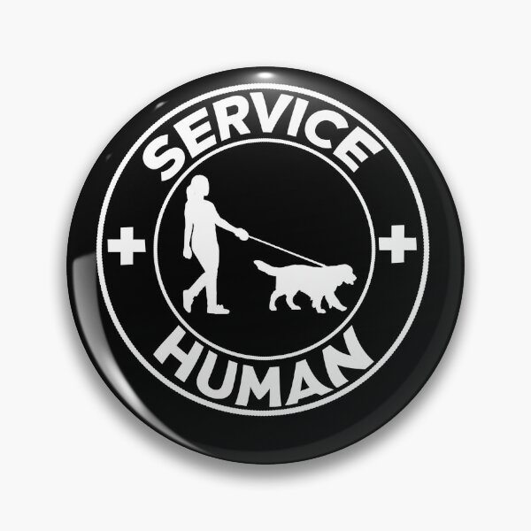 Item preview, service human dog designed and sold by Rustic Valley Studio.