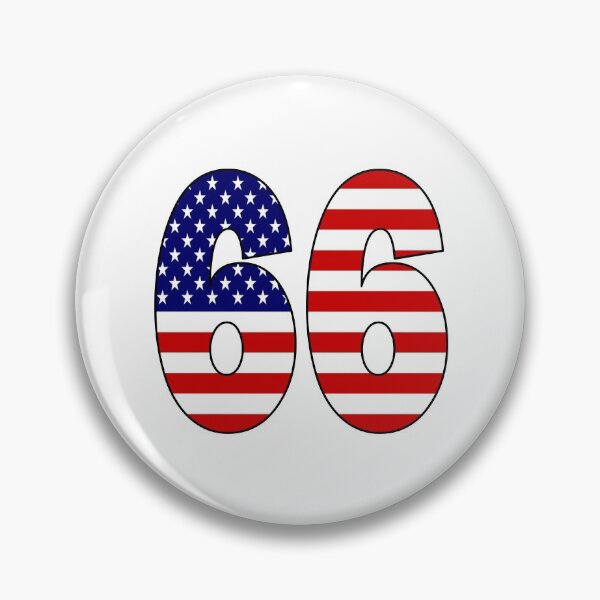 Item preview, Number 66 with USA flag on the background designed and sold by AllShirts21.