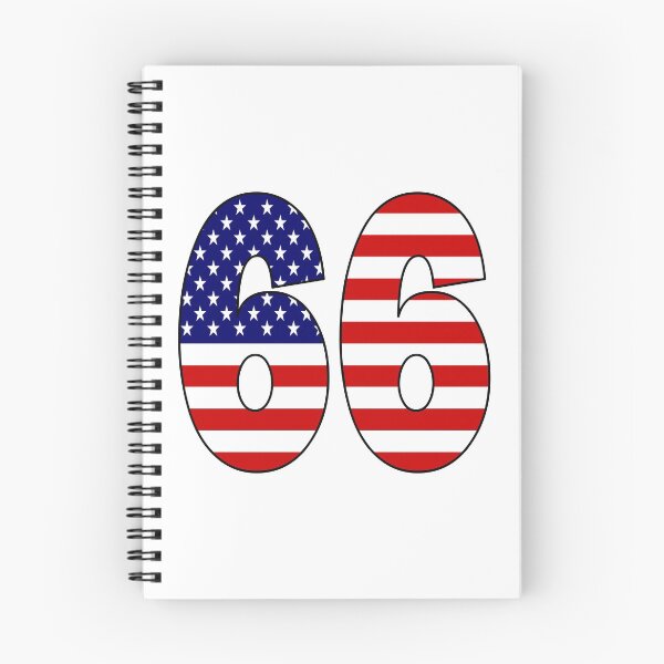 Item preview, Number 66 with USA flag on the background designed and sold by AllShirts21.
