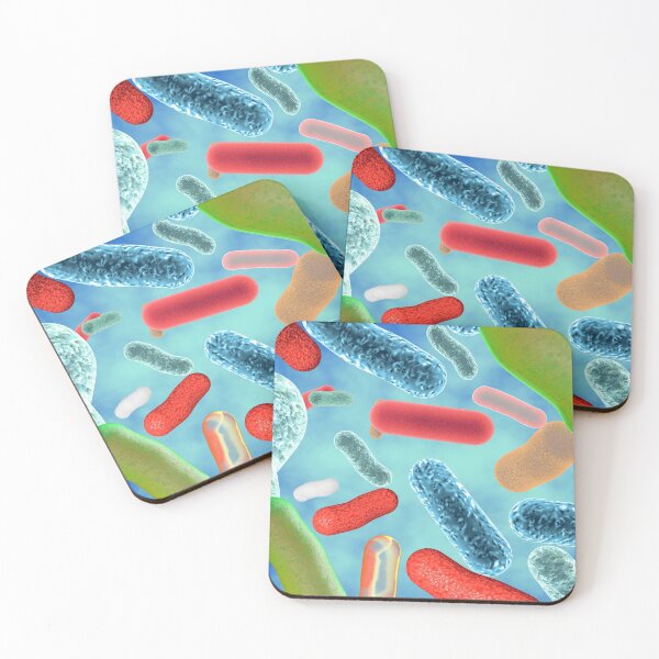 Item preview, PRETTY E. COLI Pattern Microscopic Image Photo...Micro designed and sold by Hippiesole.