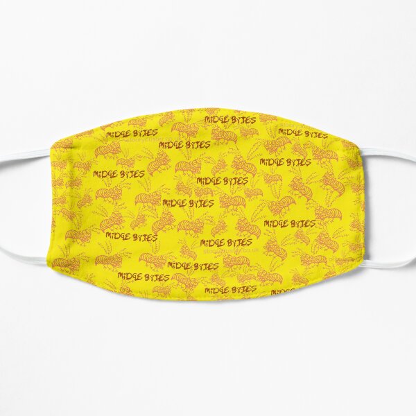 Midge Bytes Yellow Mask. Flat Mask