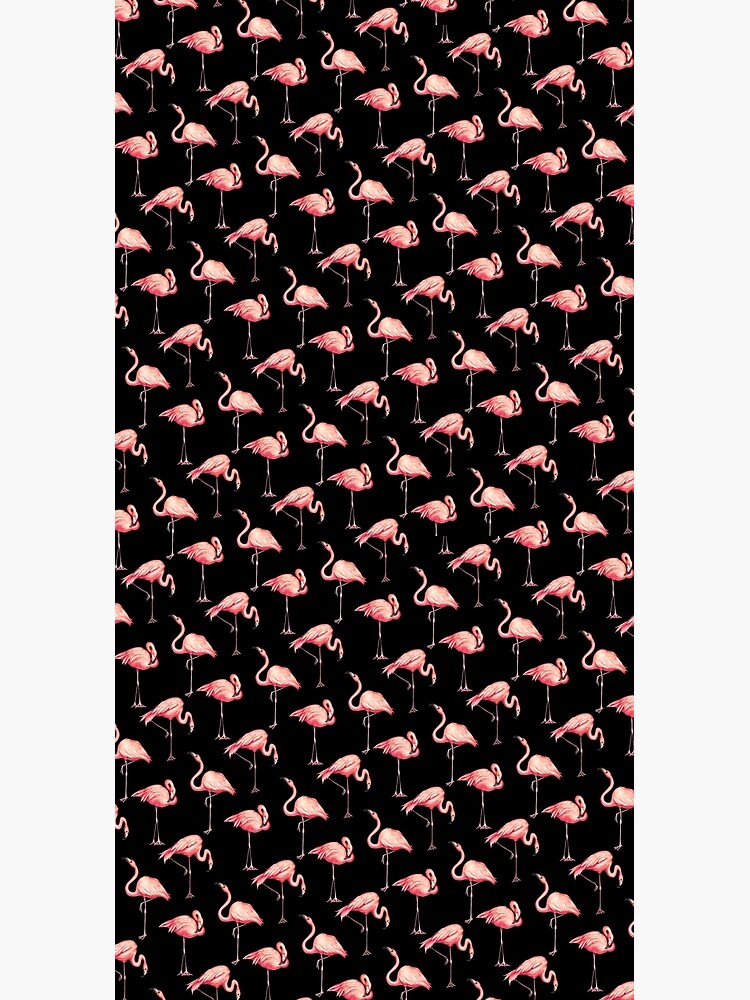 Flamingo Pattern - Black by KellyGilleran