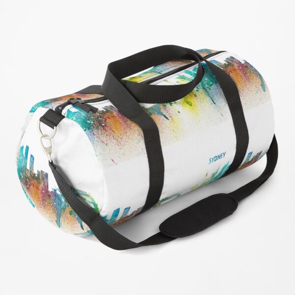 Sydney Australia Skyline Impressionistic Splash Duffle Bag