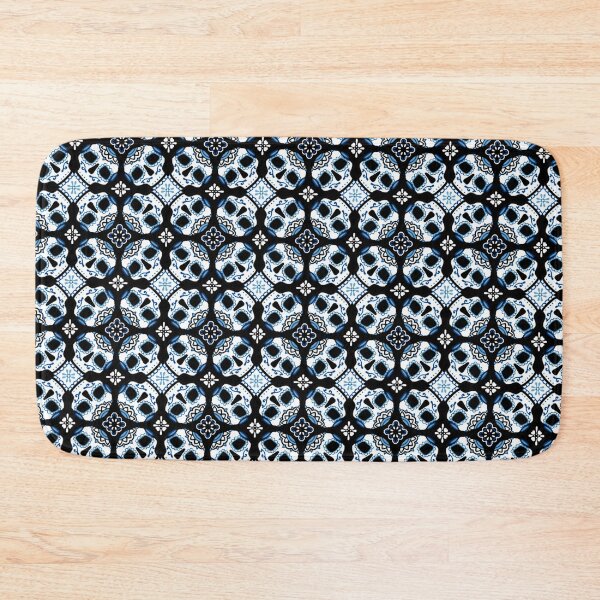 Item preview, Blue Sugar skull mosaic designed and sold by Hurricanegreen.