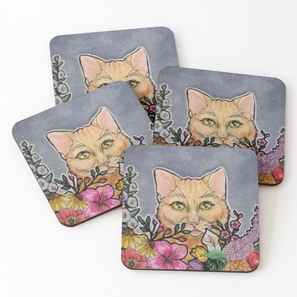 Item preview, Floral Kitty designed and sold by amgcandoregiles.