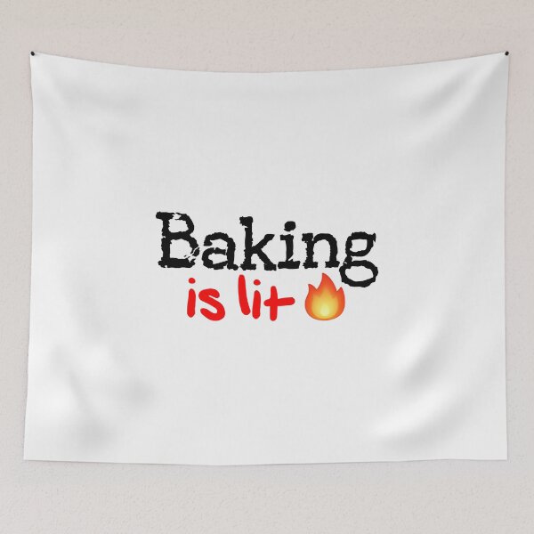 Item preview, Baking is Lit! designed and sold by DoodleDashCollective.