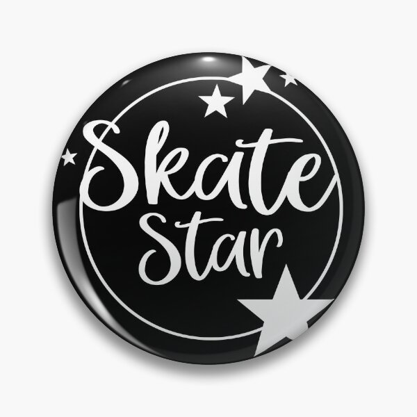Item preview, Skate Star cool sports design in white Skating gift designed and sold by MadandMean.