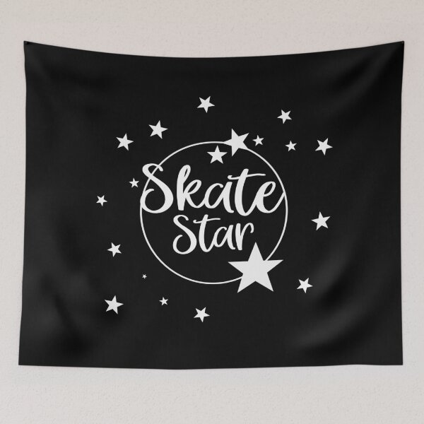 Item preview, Skate Star cool sports design in white Skating gift designed and sold by MadandMean.