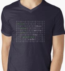 First solve the problem. Then write the code Men's V-Neck T-Shirt