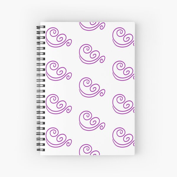 Power of A Smile - Purple Spiral Notebook