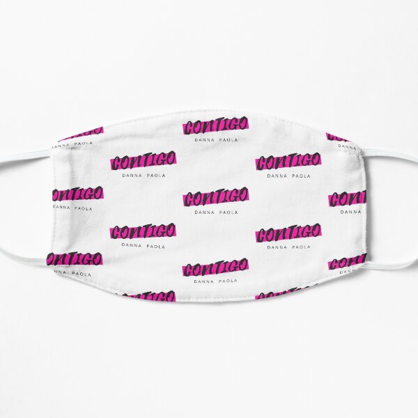 contigo letras danna paola Mascarilla plana