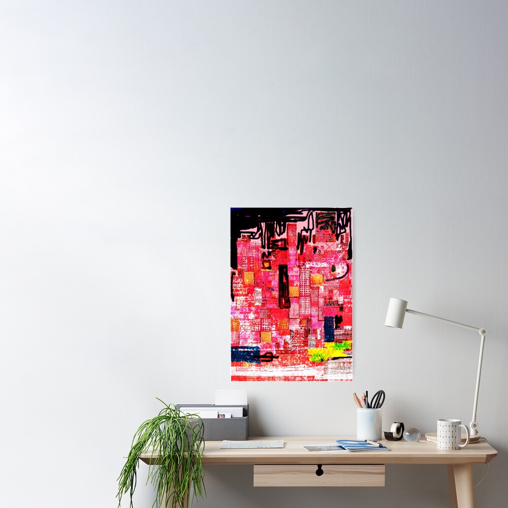 Paint the Town Red Poster for Sale by Jodie636