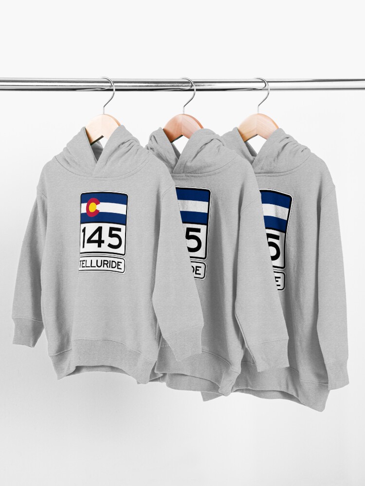 Alternate view of Telluride - Colorado's Gem - Highway 145 Toddler Pullover Hoodie
