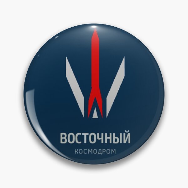 Item preview, Vostochny Cosmodrome Blue Logo designed and sold by Nikki SpaceStuffPlus.