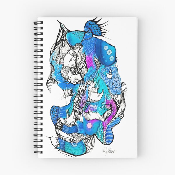 Item preview, Biomorphic abstractions blue designed and sold by fishtower.