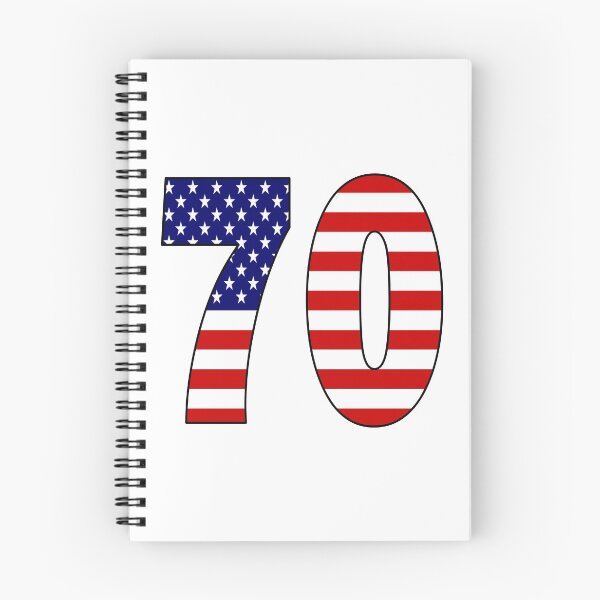 Item preview, Number 70 with USA flag on the background designed and sold by AllShirts21.