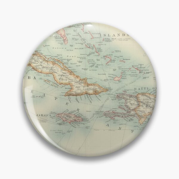 Item preview, Vintage Map of the Caribbean (1912) designed and sold by BravuraMedia.