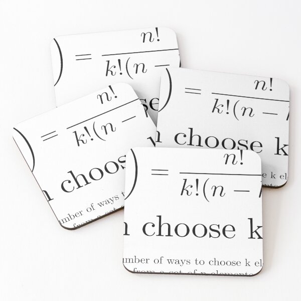 Item preview, n choose k definition (binomial coefficient) designed and sold by Mehdi314.