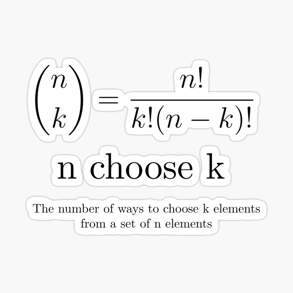 Binomial Coefficient (also know as N Choose K w/ 9+ Examples!)