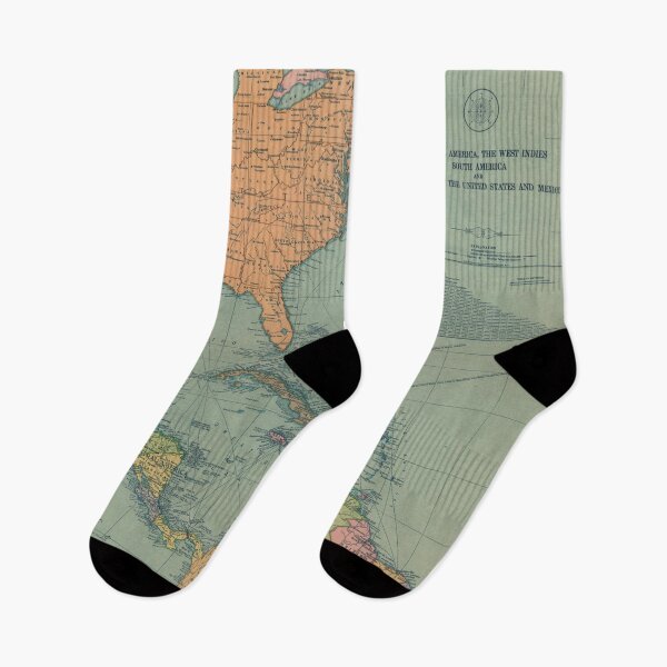 Item preview, Vintage Map of The Caribbean (1909) designed and sold by BravuraMedia.