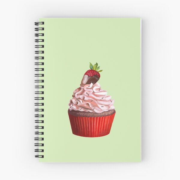 Item preview, Cupcake with strawberry and chocolate designed and sold by adelacreative.