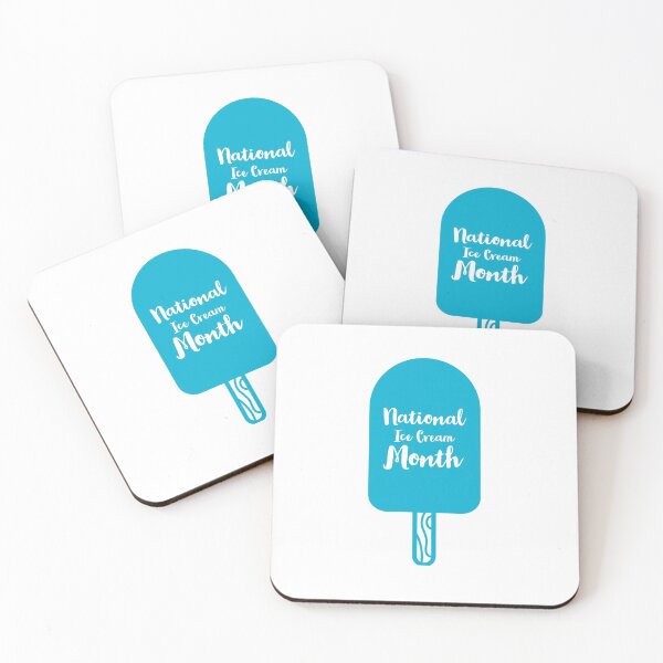 Item preview, NATIONAL ICE CREAM MONTH - ICE CREAM - CREAM - BLUE  designed and sold by Tropical Blood.
