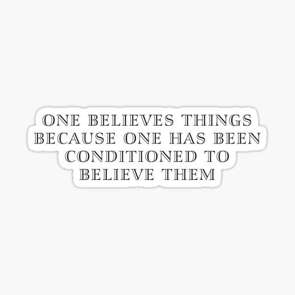 Item preview, Brave New World Quote Aldous Huxley Sticker designed and sold by LexiconQuotes.