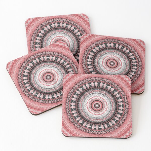 Item preview, Boho Pink Black Mandala Design designed and sold by Sheila Wenzel Ganny.