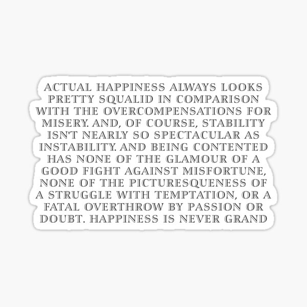 Item preview, Brave New World Quote Aldous Huxley Sticker designed and sold by LexiconQuotes.