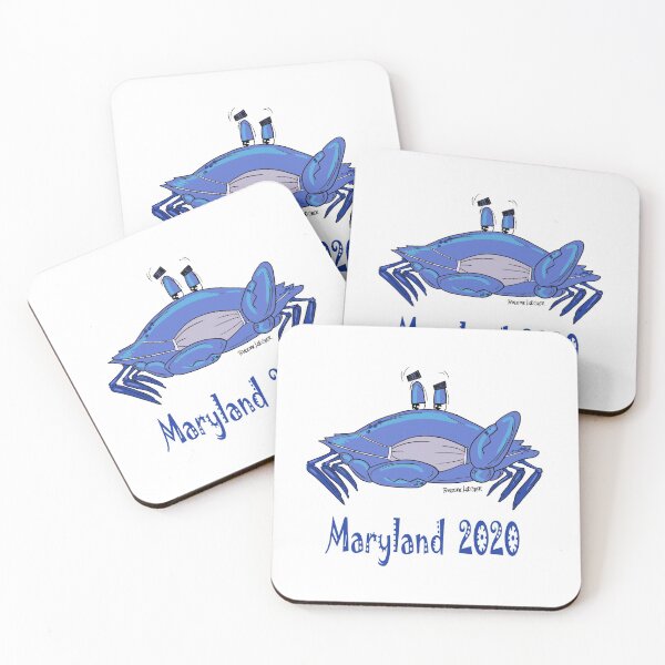 Item preview, Maryland Blue Crab w/facemask  designed and sold by PandemicLobster.