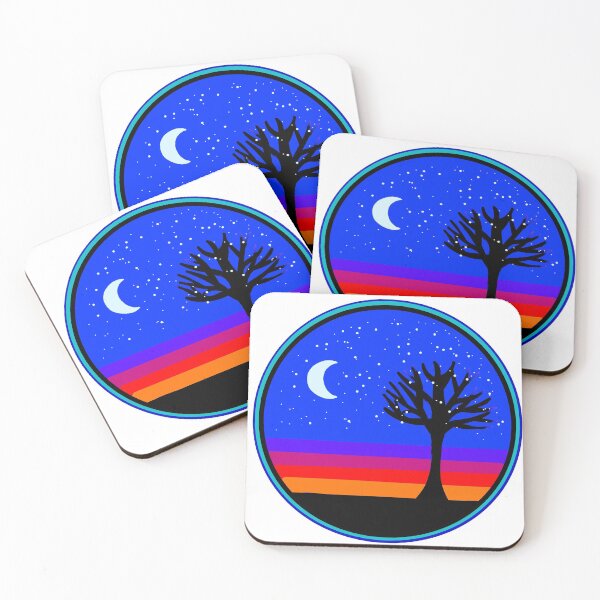 Item preview, The Lonely Night Tree in Blue designed and sold by 420igor.