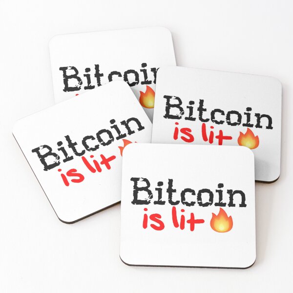 Item preview, Bitcoin is lit! designed and sold by DoodleDashCollective.
