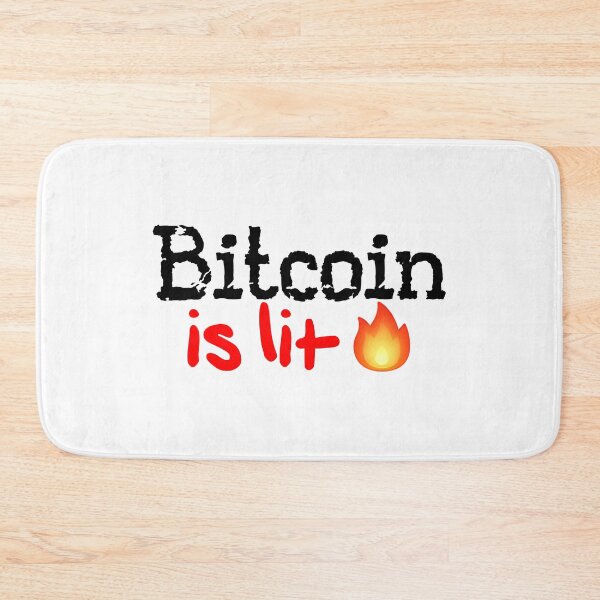 Item preview, Bitcoin is lit! designed and sold by DoodleDashCollective.