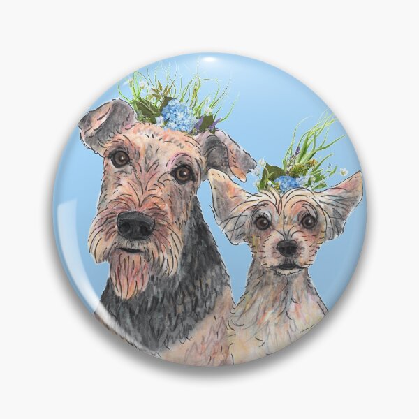 Item preview, APOLO y CHAPO garabatos @airedale_yorkie_brothers designed and sold by BridgetDoodles.