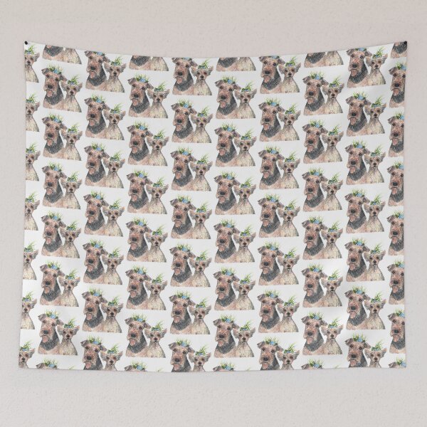 Item preview, APOLO y CHAPO garabatos @airedale_yorkie_brothers designed and sold by BridgetDoodles.