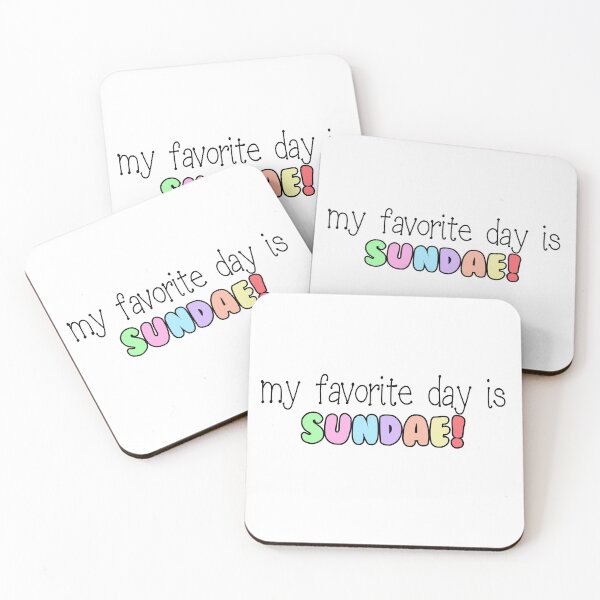 Item preview, my favorite day is sundae sticker designed and sold by marniestickers.