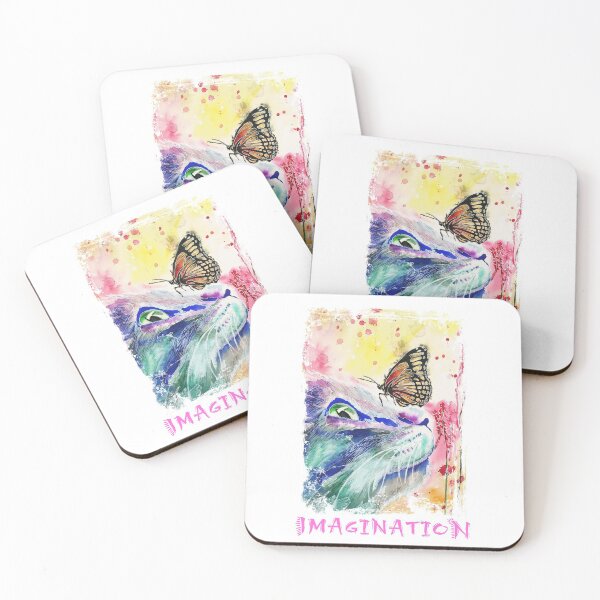 Item preview, cat and baterfly, imagination designed and sold by nemfisart.