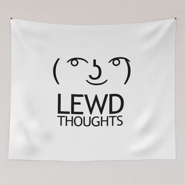 Item preview, Lewd Thoughts - Lenny Face designed and sold by Grathicks.