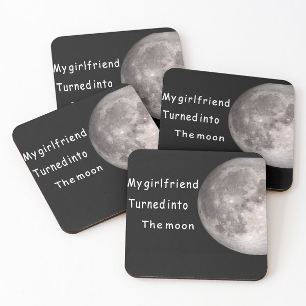 Item preview, my first girlfriend turned into the moon t-shirt best seller designed and sold by Hamza-2el.